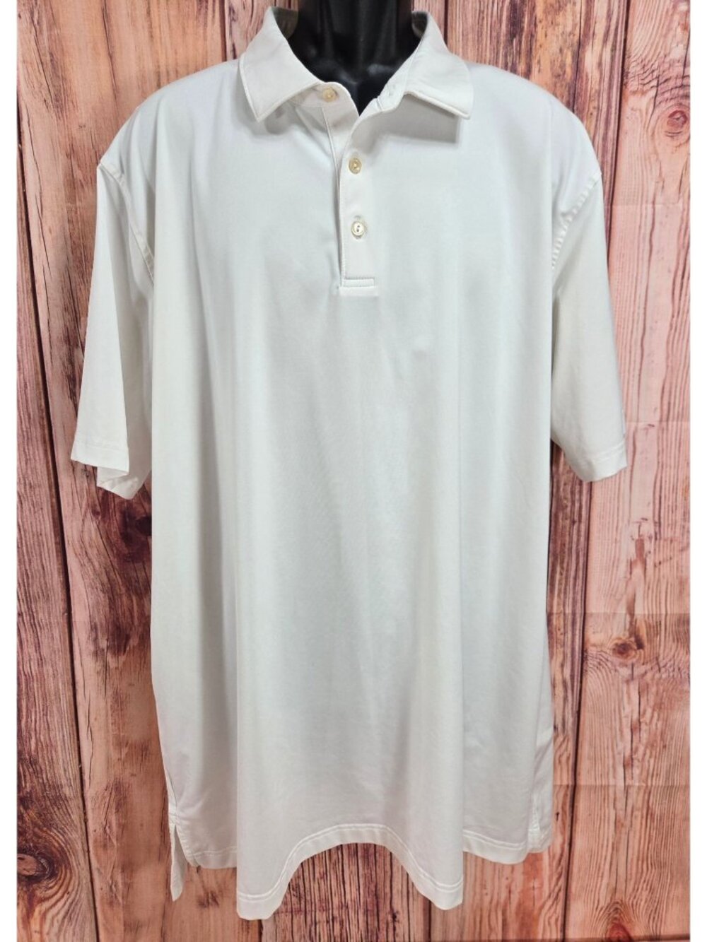 Peter Millar Summer Comfort White Polo Shirt XXL